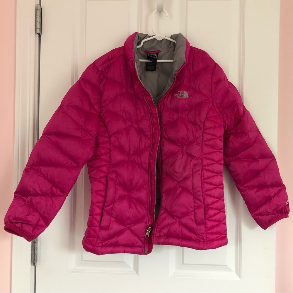 North Face Girls’ Magenta Puffer Coat